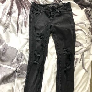 American eagle skinny distressed jegging